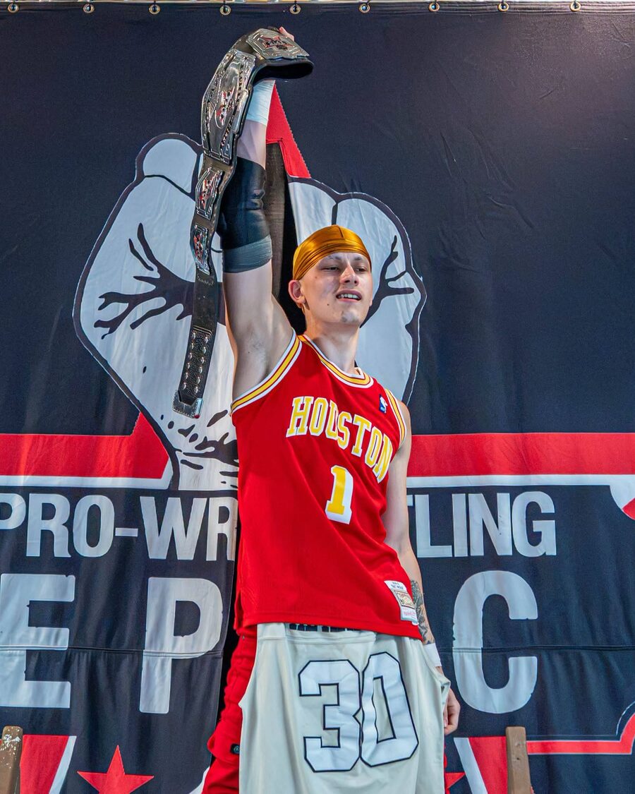 Young Greatness Dimitri Stanley, PWE Cruiserweight Champion